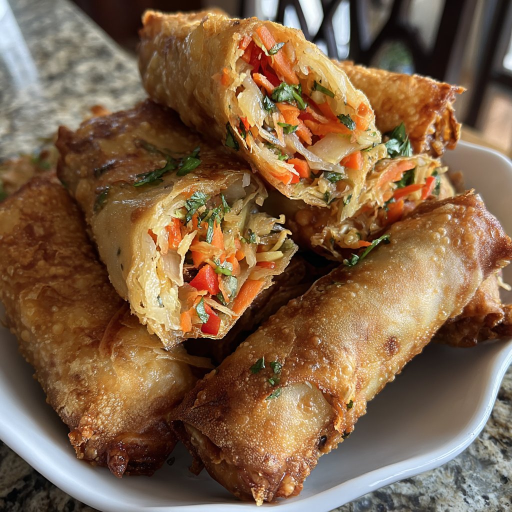 Super Bowl Veggie Spring Rolls