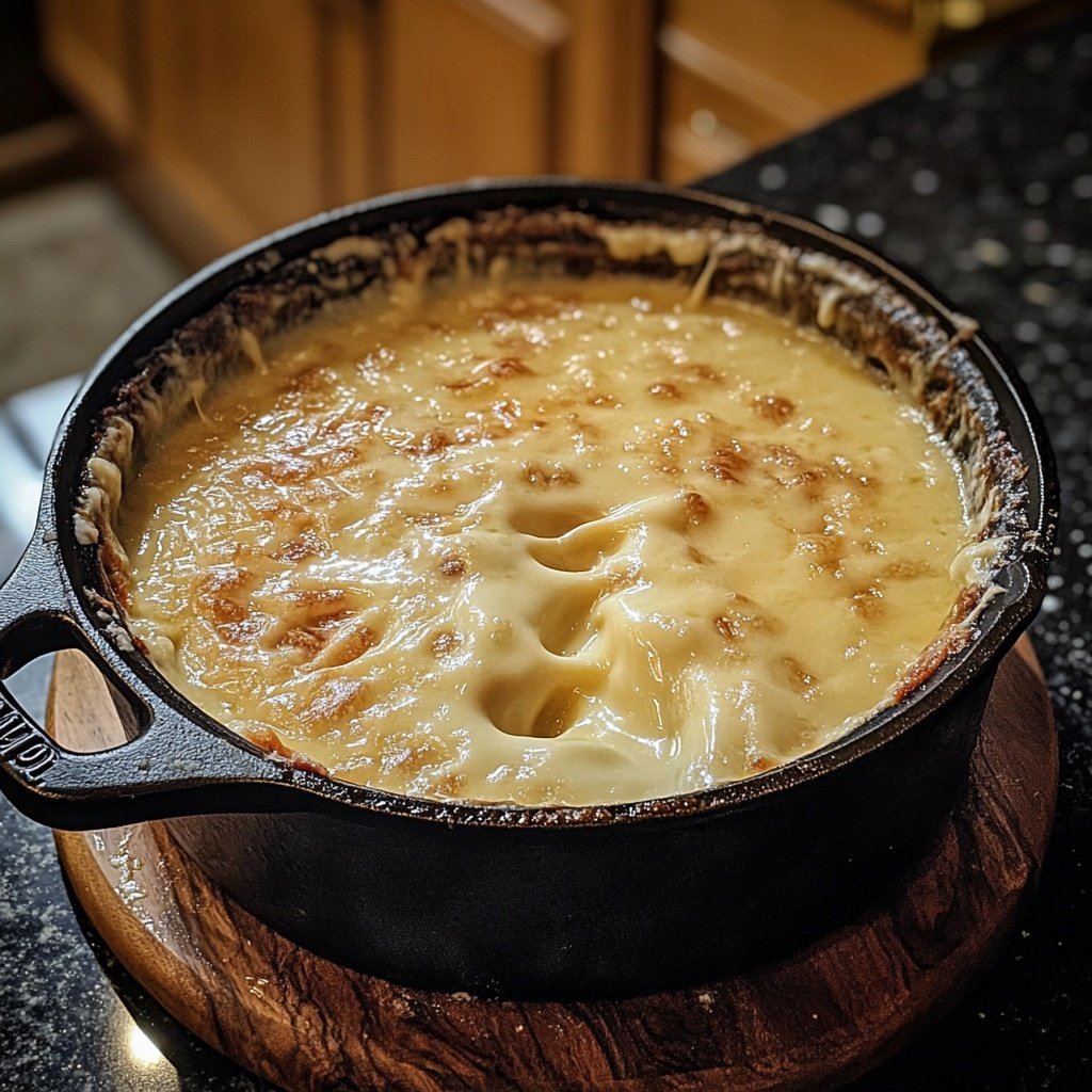 Fondue with Beer and Swiss Cheese