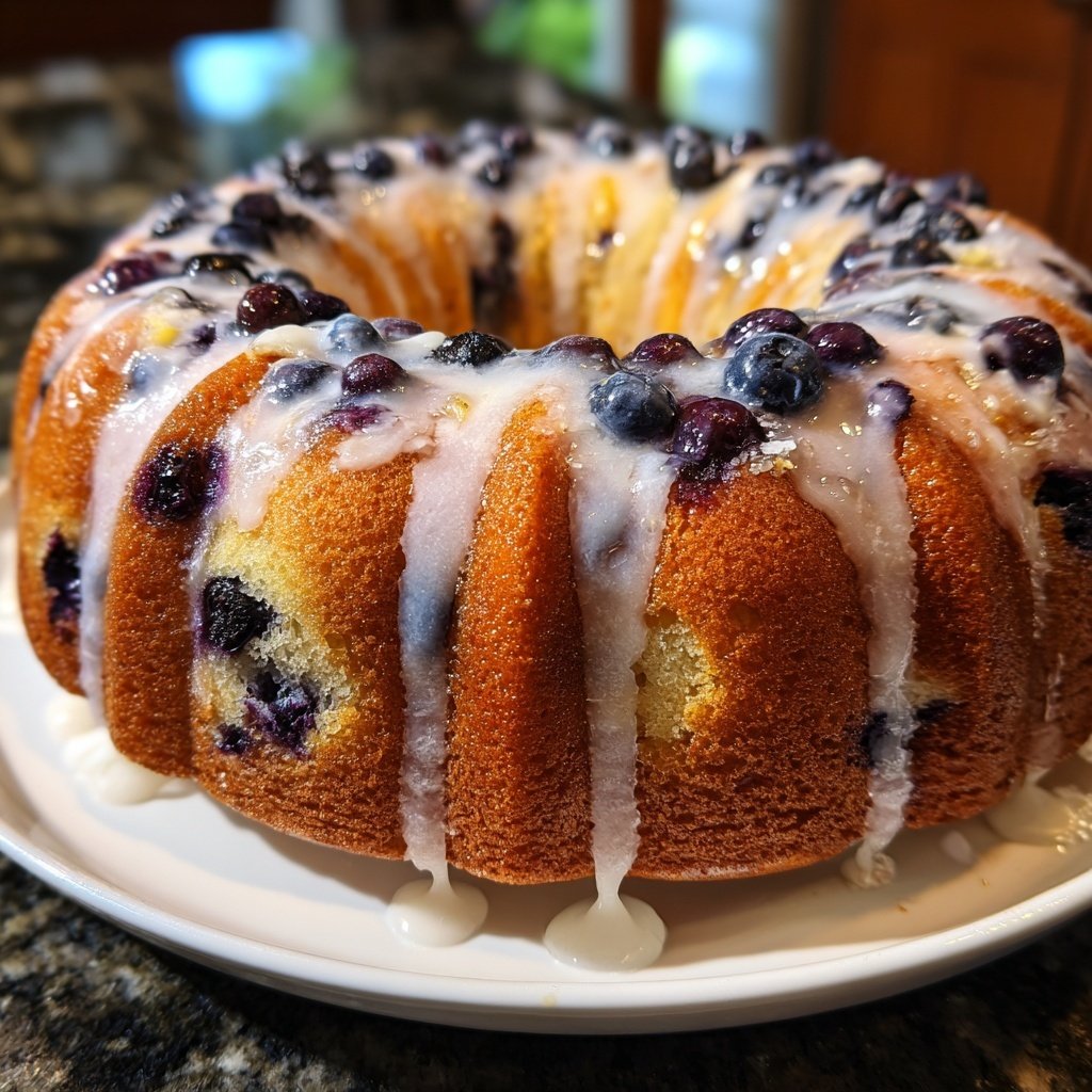 Blueberry Lemon Bundt Cake
