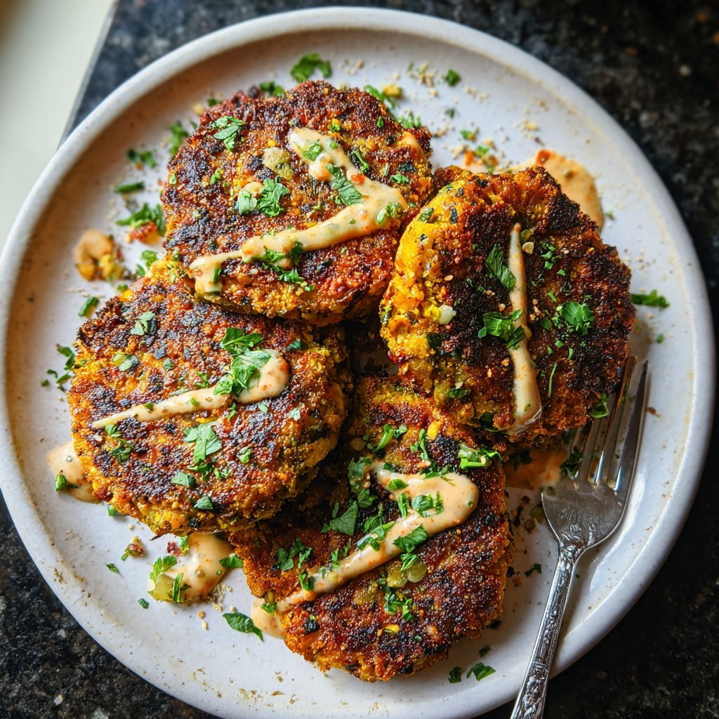 Baked Veggie Chickpea Cakes