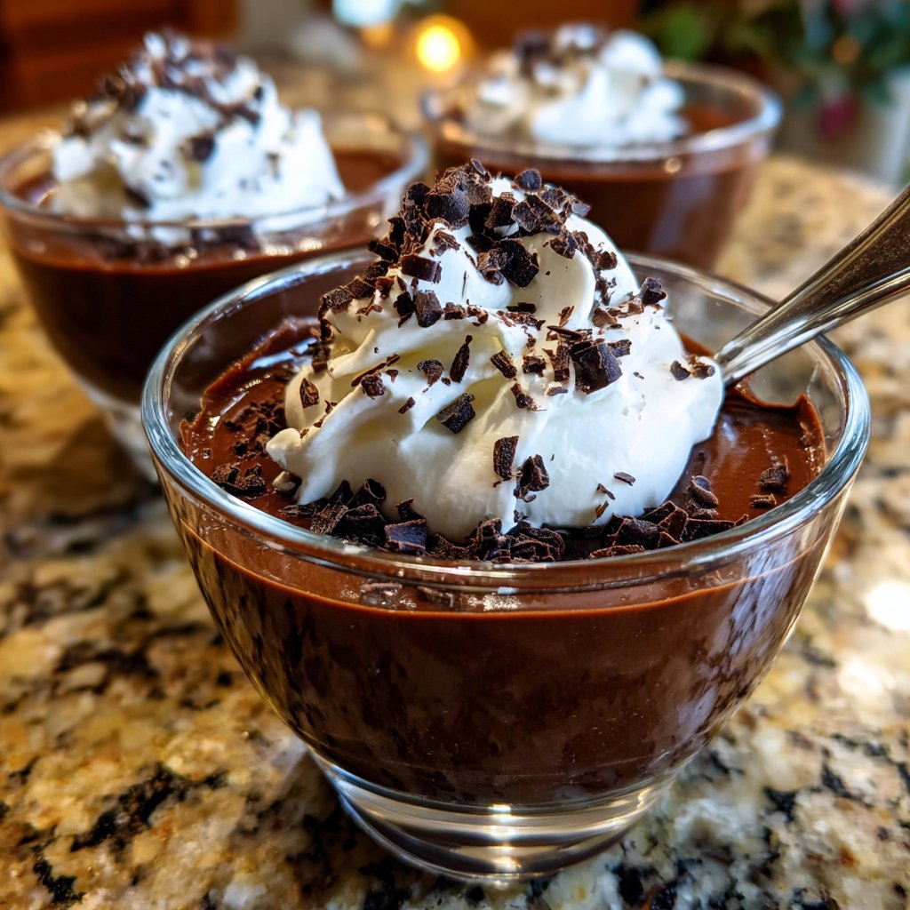 Creamy Chocolate Pudding Cups