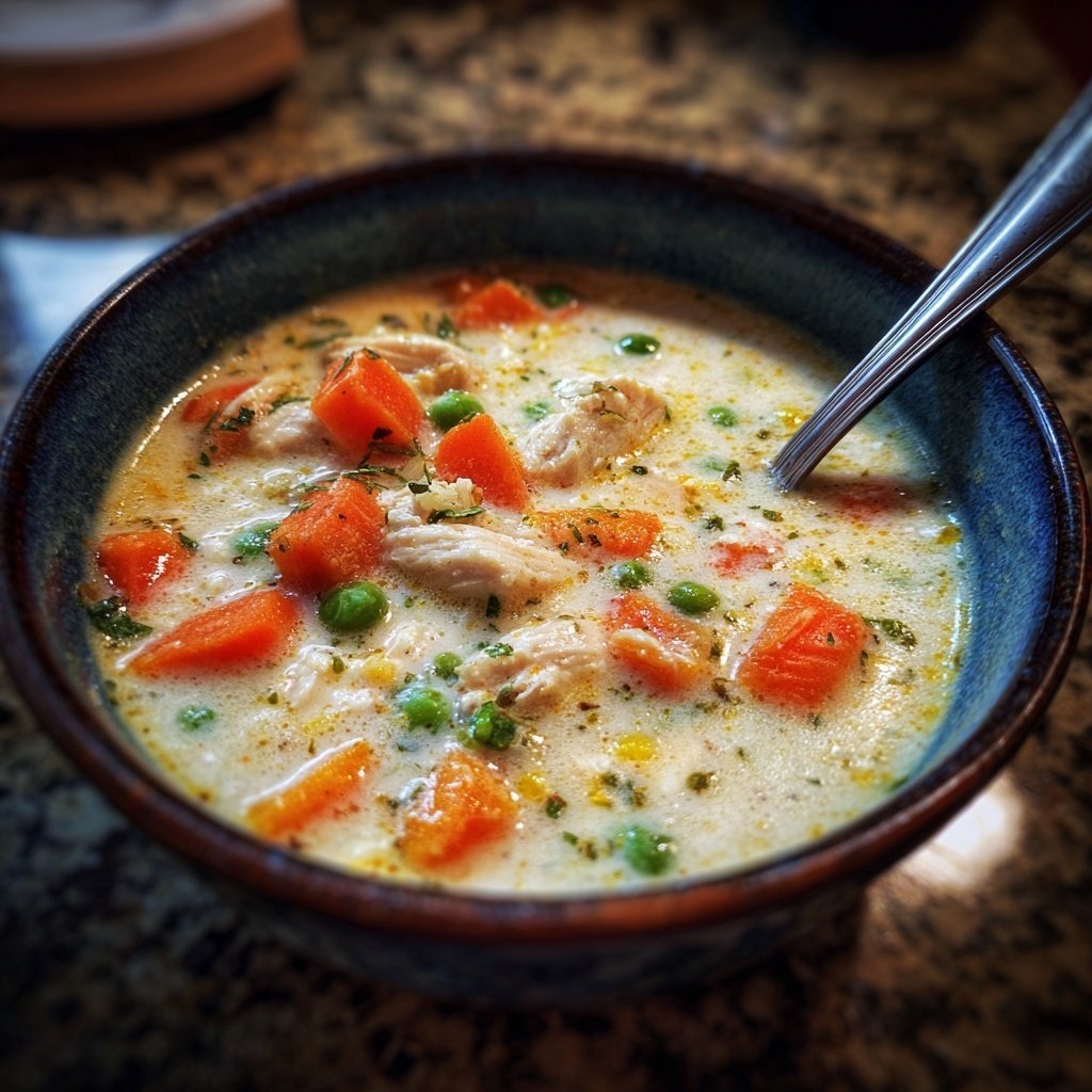 Creamy Chicken And Vegetable Soup