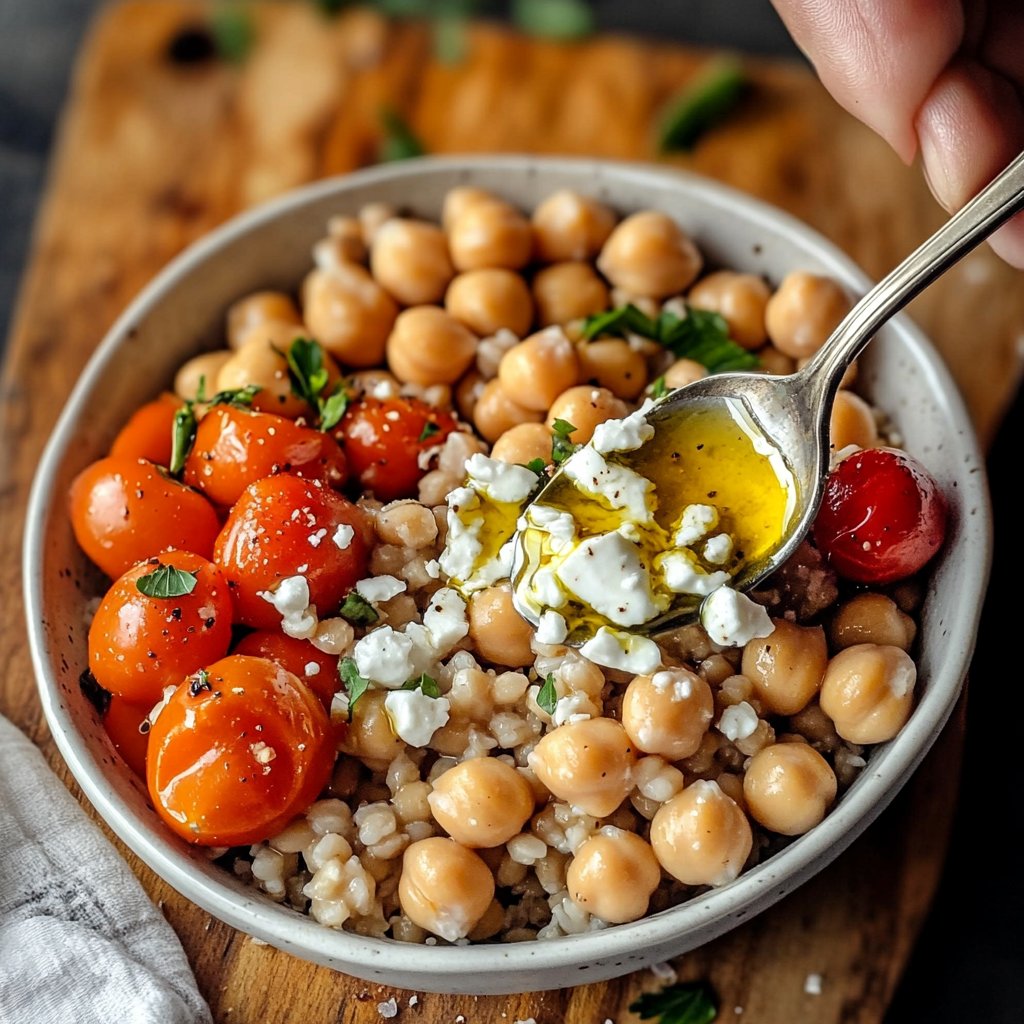 Healthy Mediterranean Grain Bowl