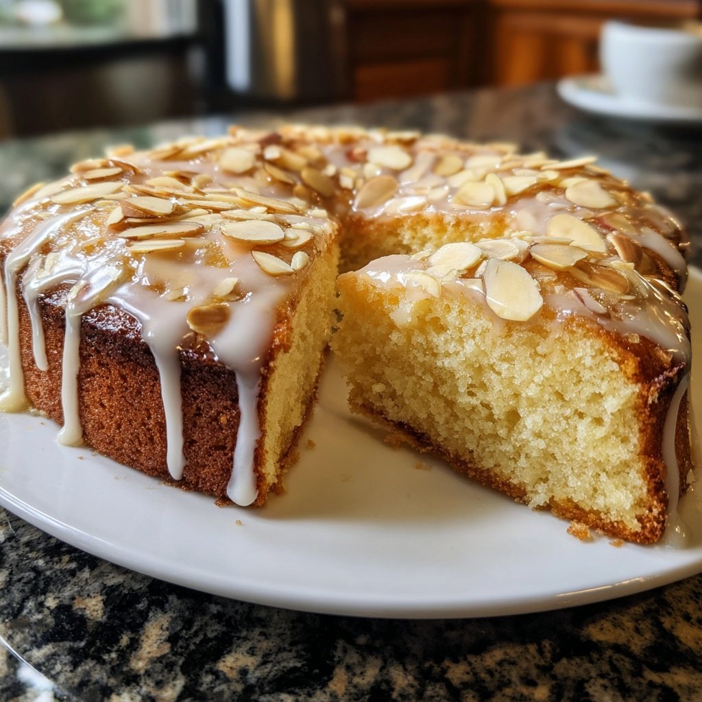 Vanilla Almond Yogurt Cake