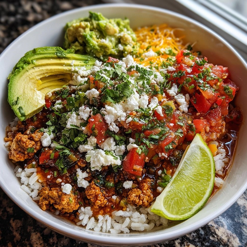 Ground Turkey Taco Bowl