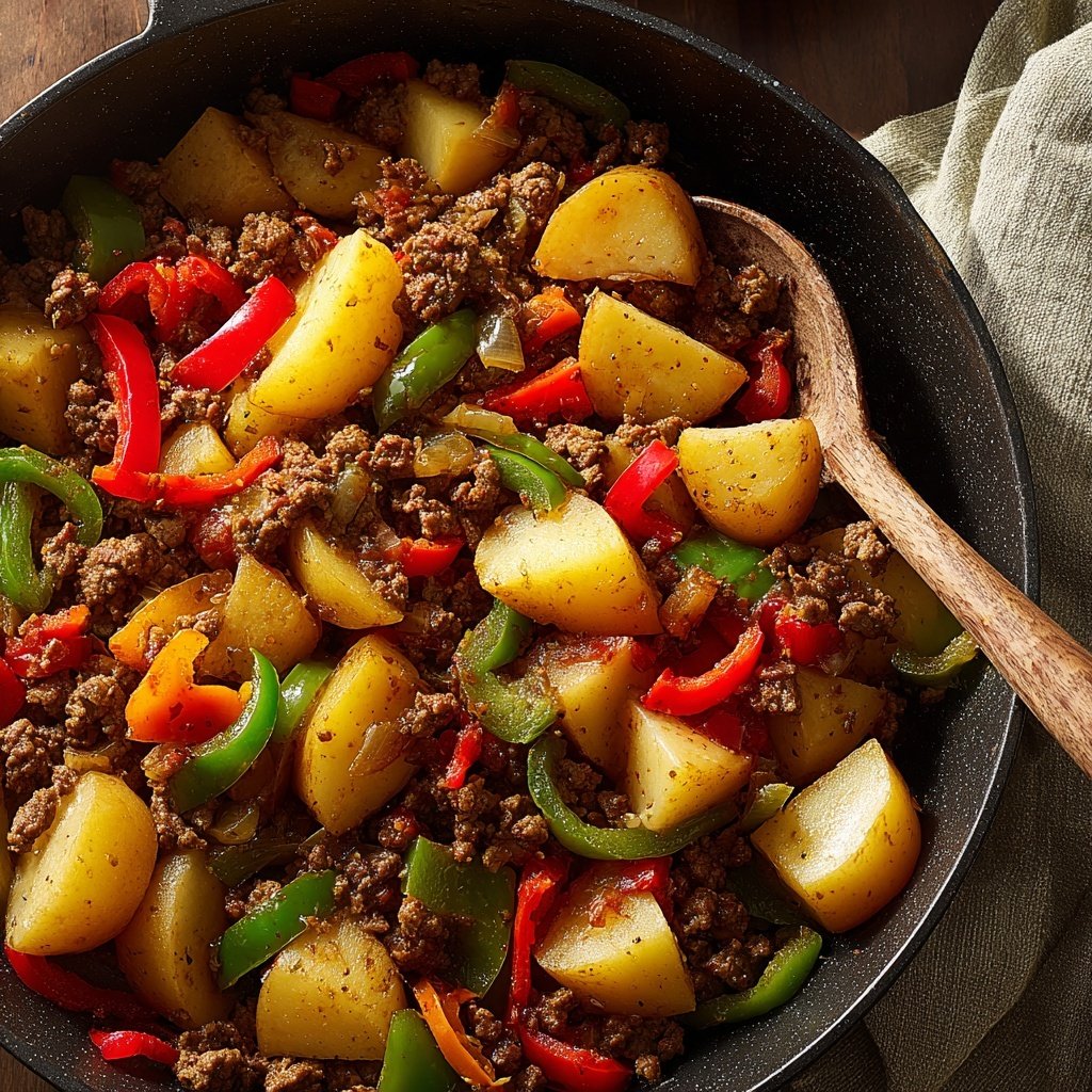 Easy Ground Beef Skillet With Potatoes